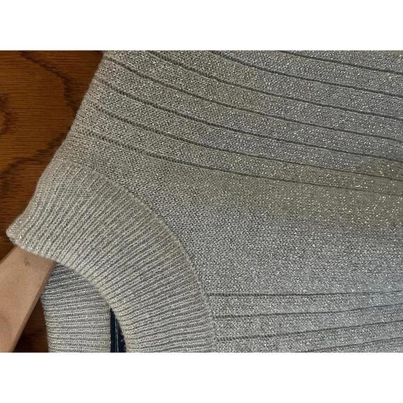 Vintage 90's Norton McNaughton Petite Sparkle Ribbed Women's Small Sweater Shirt - Picture 5 of 5